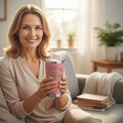 20oz Best Mom Ever Tumbler Gift for Mother's Day Birthday Holidays