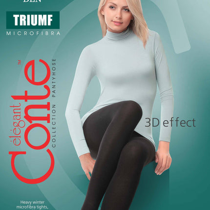 Conte Triumf 220 Den - Microfiber Opaque Winter Women's Tights (8С-58СП)