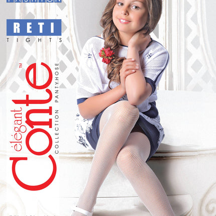 Conte Reti - Fishnet Fantasy Tights for Girls/Teens - 14yr. 16yr. (13С-46СП)