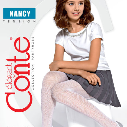 Conte Nancy 40 den - Fantasy Openwork Ajour Tights For Girls - 4yr. 6yr. 8yr. 10yr. (16С-49СП)