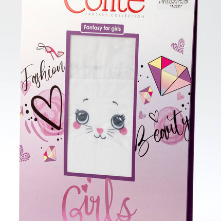 Conte Cat 20/50 Den - Fantasy Tights For Girls with imitation of knee socks & a cat's face - 4yr. 6yr. 8yr. 10yr. 12yr. (21С-108СП)