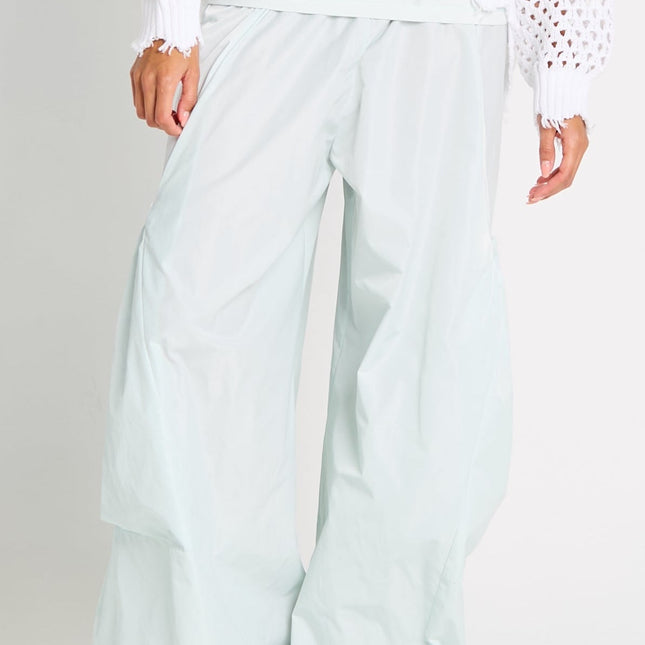 Nylon Big Pocket Pants - Mint