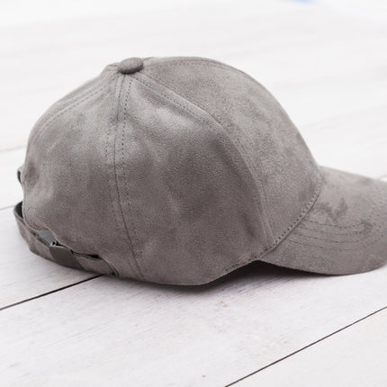 Suede Boyfriend Ball Cap