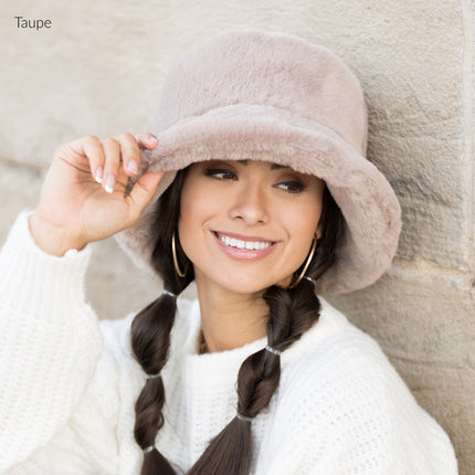 Plush Fur Bucket Hat