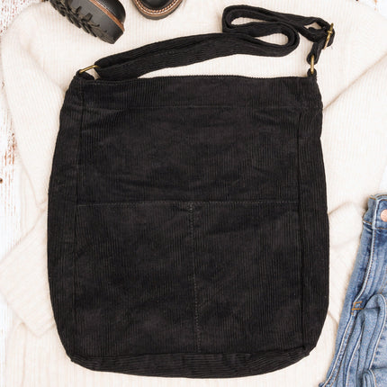 Corduroy Messenger Bag