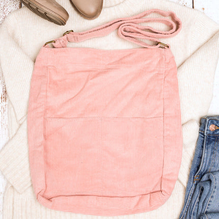 Corduroy Messenger Bag