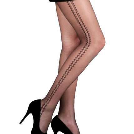 Conte Bliss 20 Den - Fantasy Women's Pantyhose with Zig-Zag Pattern on both sides (15S-50SP)