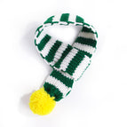 Scarf white green / L