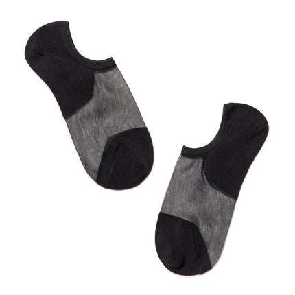 Conte Active #18S-4SP(000) - 1 pair Cotton Ultra-Short Women's Socks (with sheer mesh insert)