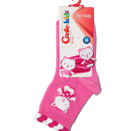 Conte-Kids Tip-Top #17С-27СП(289 & 290) - Lot of 2 pairs Cotton Socks for Girls