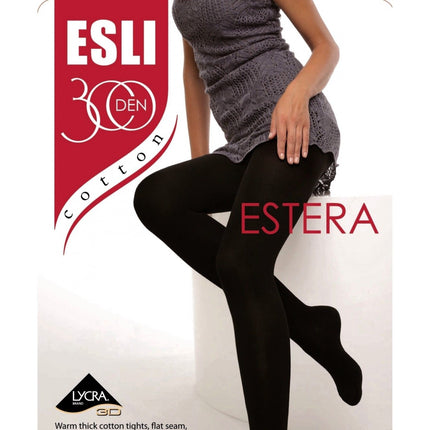 Conte/Esli Estera 300 Den - 74% Cotton Warm Opaque Women's Tights (14С-65СПЕ)