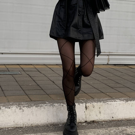 Conte Galerie 20 Den - Fantasy Women's Tights with imitation lacing (20S-89SP)