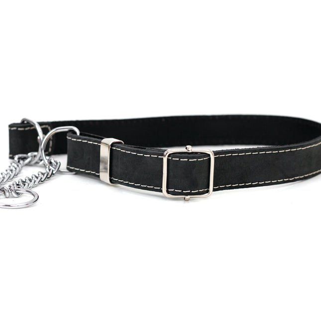 Martingale Leather Dog Collar
