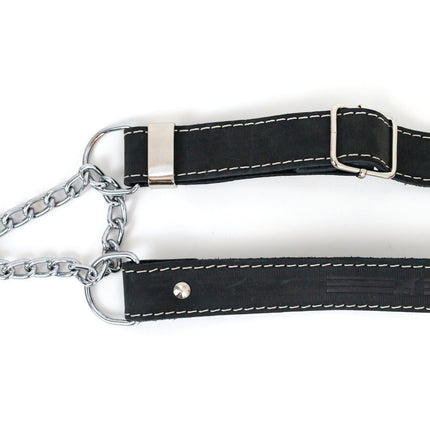 Martingale Leather Dog Collar