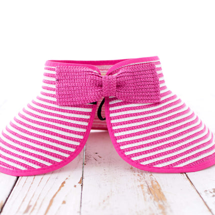Foldable Bow Stripe Visor