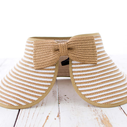 Foldable Bow Stripe Visor