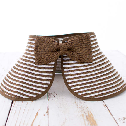 Foldable Bow Stripe Visor
