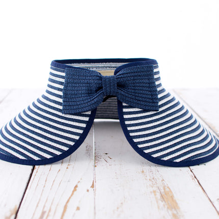 Foldable Bow Stripe Visor