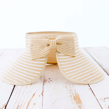 Foldable Bow Stripe Visor