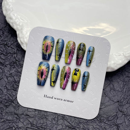 1022- Handmade press on nails fake nails removable