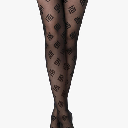 Conte Ingrid 20 Den - Fantasy Women's Tights with geometric pattern (23S-73SP)