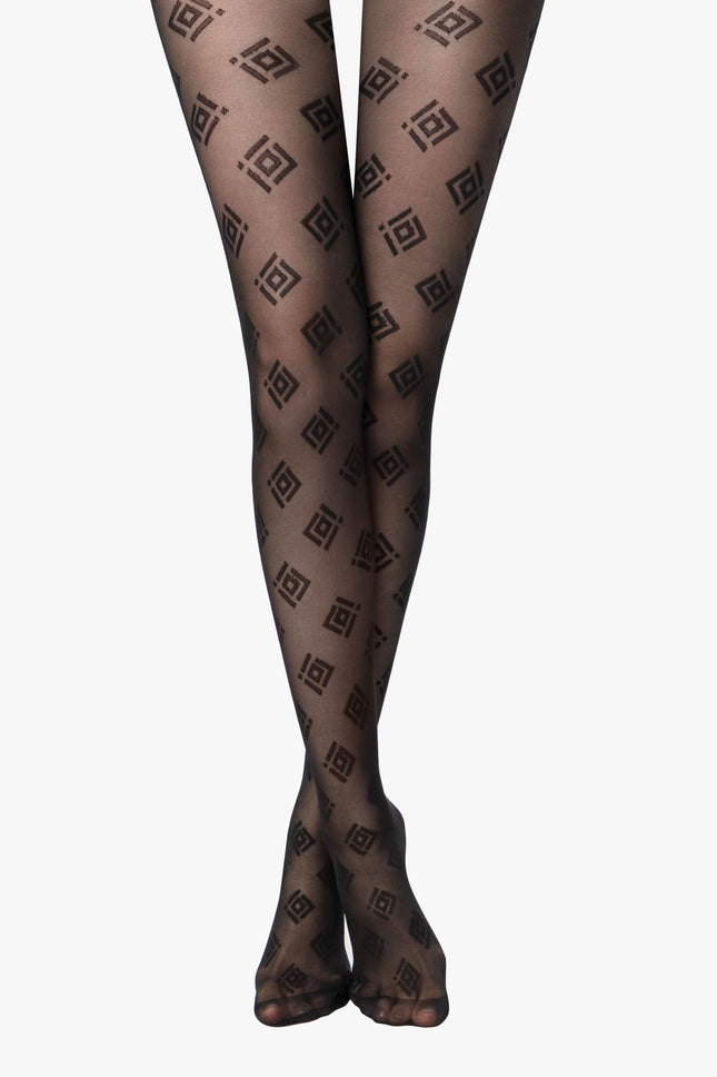 Conte Ingrid 20 Den - Fantasy Women's Tights with geometric pattern (23S-73SP)