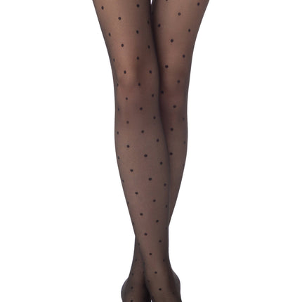 Conte Pois Tulle 30 Den - Fantasy Women's Tights with a dots pattern & tulle effect (22С-47СП)