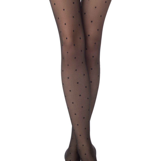 Conte Pois Tulle 30 Den - Fantasy Women's Tights with a dots pattern & tulle effect (22С-47СП)