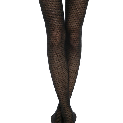 Conte Vision 30 Den - Fantasy Women's Tights with an openwork geometric pattern "dots" (20С-95СП)