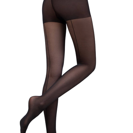 Conte Line Slim 40 Den - Shaping Fantasy Women's Tights with a seam imitation (22S-2SP)