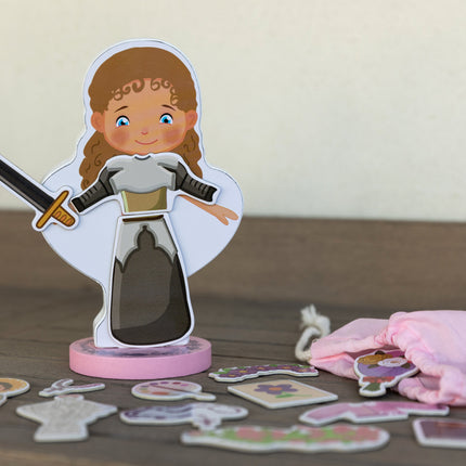 My Saint Thérèse, A magnetic wooden dress-up doll set