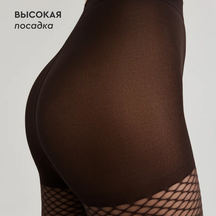 Conte Impulse 60 Den - Fantasy Women's Tights with large mesh and imitation stockings (18S-13SP)