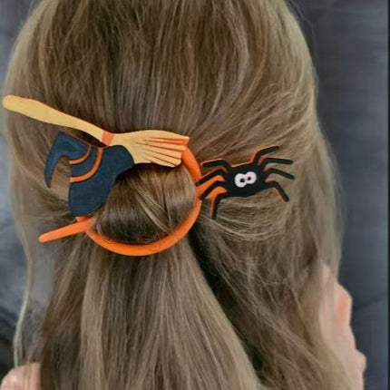 Halloween Barrettes Witch Bat Hairpin