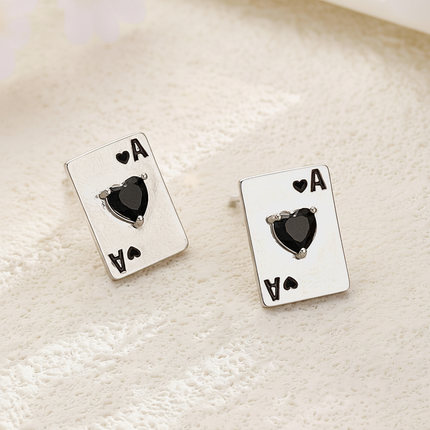 Titanium Steel Playing Card Necklace