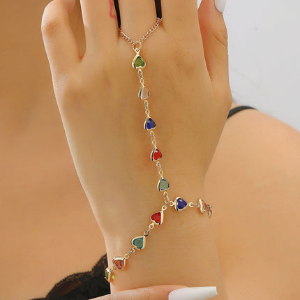 Colorful Geometric Heart Candy Jewelry Set