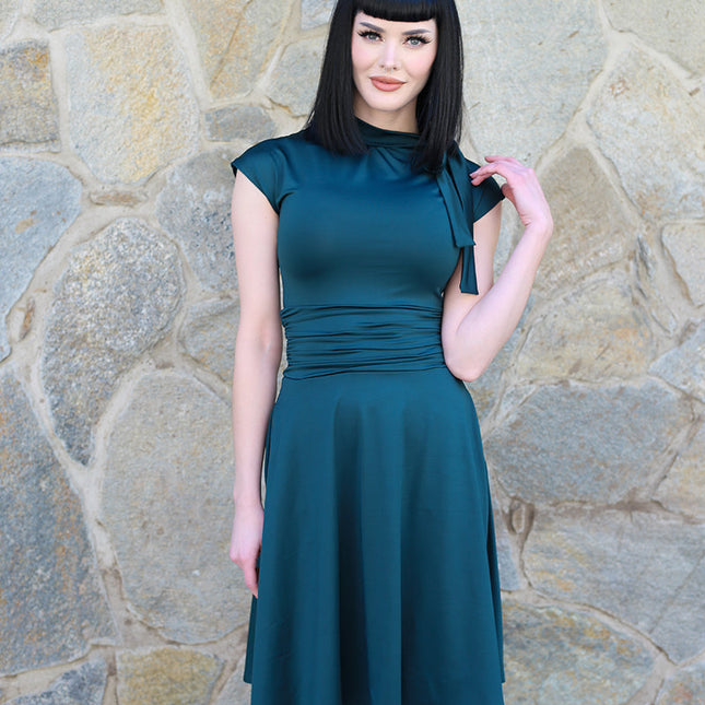 Bombshell Dress in Spruce Green - XL only, 1 left!