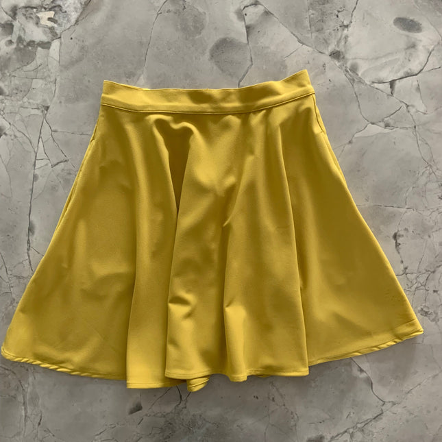 Chartreuse Skater Skirt - 2X only