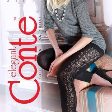 Conte Cascade - Cotton Openwork Women's Leggings (13С-58СП)