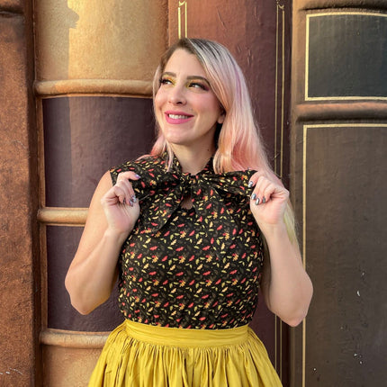 Peggy Swing Skirt in Mustard