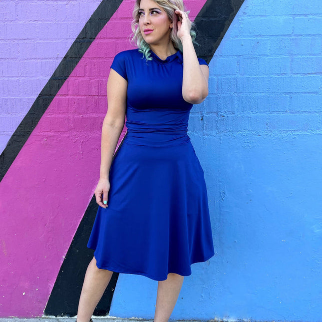 Bombshell Dress in Royal Blue - Plus Sizes only