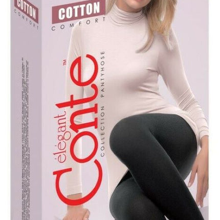 Conte Cotton 450 Den - 43% Cotton Warm Opaque Women's Tights (7С-75СП)