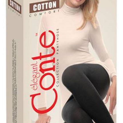 Conte Cotton 250 Den - 70% Cotton Warm Opaque Women's Tights (6С-16СП)