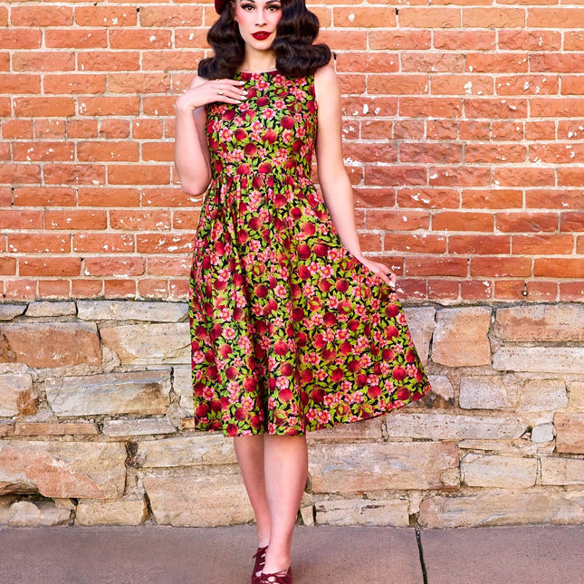 Pomegranate Midi Dress