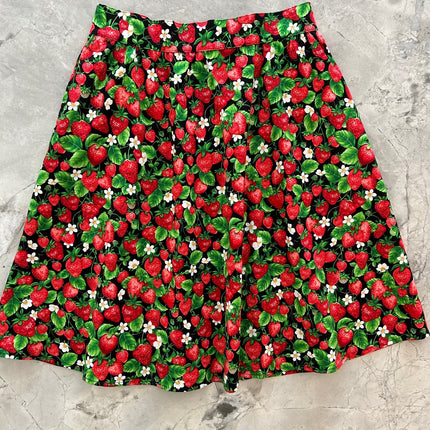 Strawberries A-line Skirt - XS only