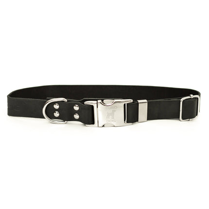 Modern Style Quick-Release Leather Dog Collar