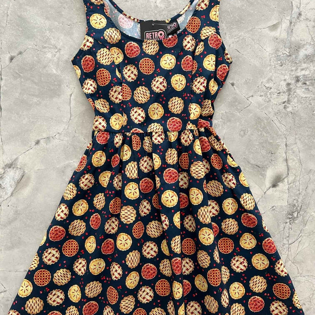 Cherry Pie Shorter Length Fit & Flare Dress - Small only, 1 left!