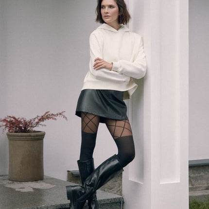 Conte Concept 50 Den - Fantasy Opaque Women's Tights with a golfs imitate & geometric pattern (21S-3SP)