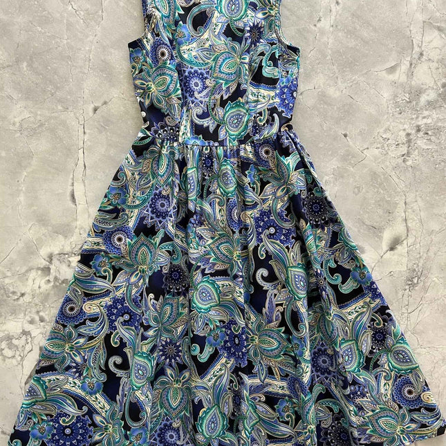 Deco Floral Midi Dress