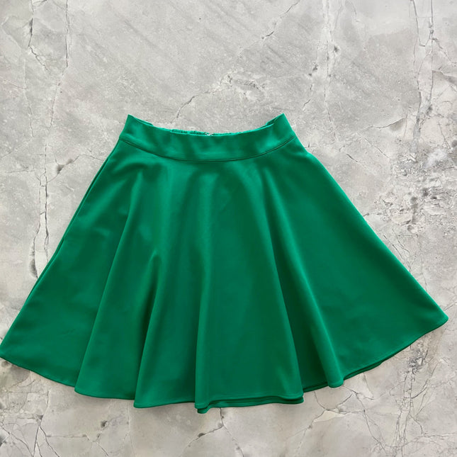 Harper Skater Skirt in Green