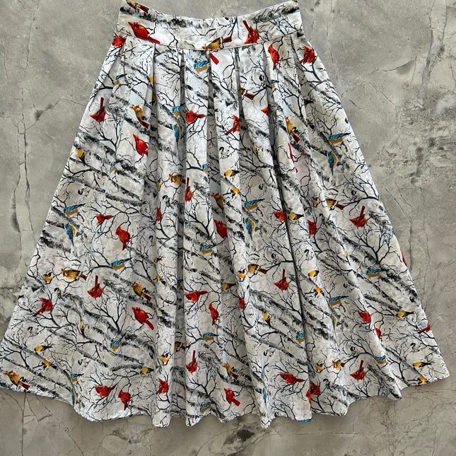 Birds on Birch Trees Doris Skirt